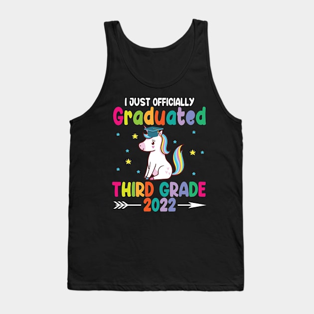 Unicorn Student I Just Officially Graduated Third Grade 2022 Tank Top by Cowan79